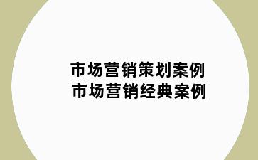 市场营销策划案例 市场营销经典案例
